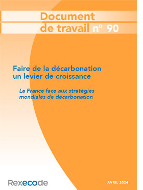 Rexecode, Document de travail n°90 – Faire de la décarbonation un levier de croissance, Michel Didier, Gilles Koléda et Raphaël Trotignon.